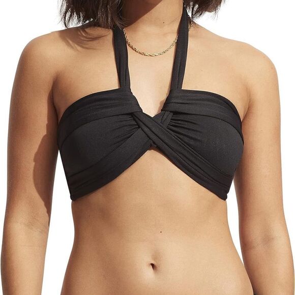 Other - Seafolly Women's Standard Bandeau Halter Bikini Top Swimsuit black 2